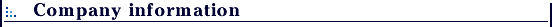 Company information